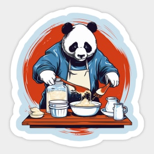 chef panda bear Sticker